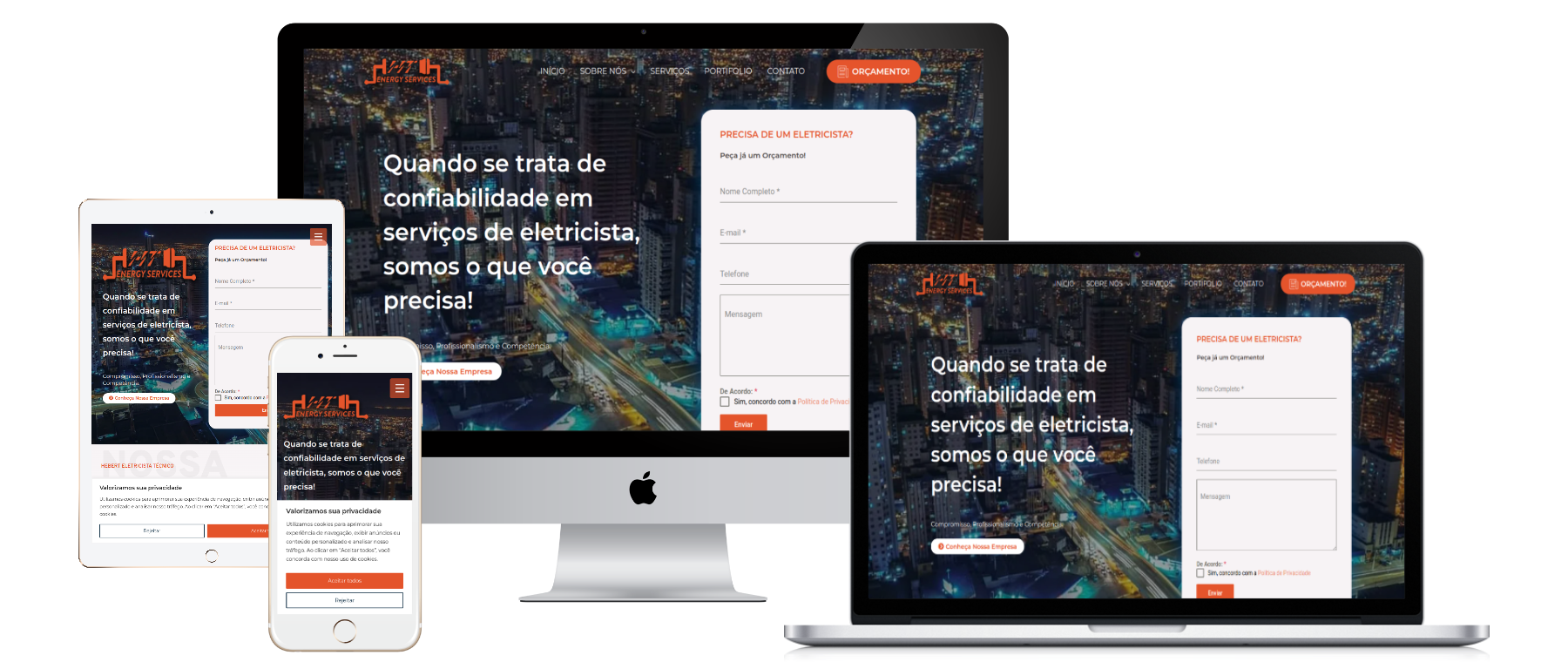 Site da H&T Energy Services criado pela Lemon Pepper Design — imagem 1