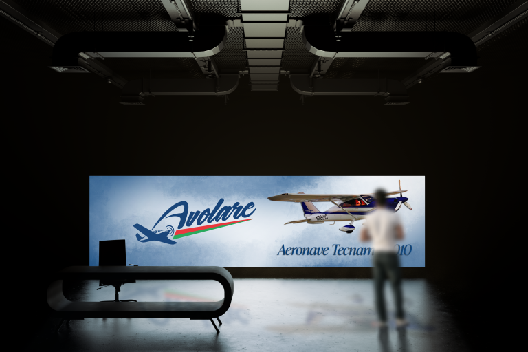 Identidade visual da Avolare Aeronaves criada pela Lemon Pepper Design — imagem 1