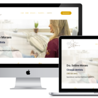 Site da Dra. Solâine Moraes criado pela Lemon Pepper Design — imagem 1