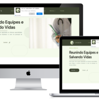 Site da Grupo Unisen criado pela Lemon Pepper Design — imagem 1