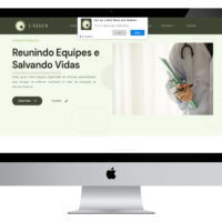 Site da Grupo Unisen criado pela Lemon Pepper Design — imagem 3