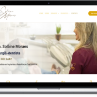 Site da Dra. Solâine Moraes criado pela Lemon Pepper Design — imagem 4