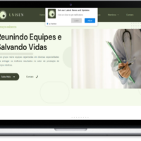 Site da Grupo Unisen criado pela Lemon Pepper Design — imagem 4