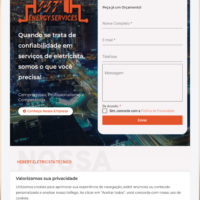 Site da H&T Energy Services criado pela Lemon Pepper Design — imagem 5