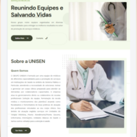 Site da Grupo Unisen criado pela Lemon Pepper Design — imagem 5