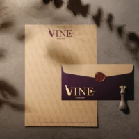 Identidade visual da Vine Adega criada pela Lemon Pepper Design — imagem 3